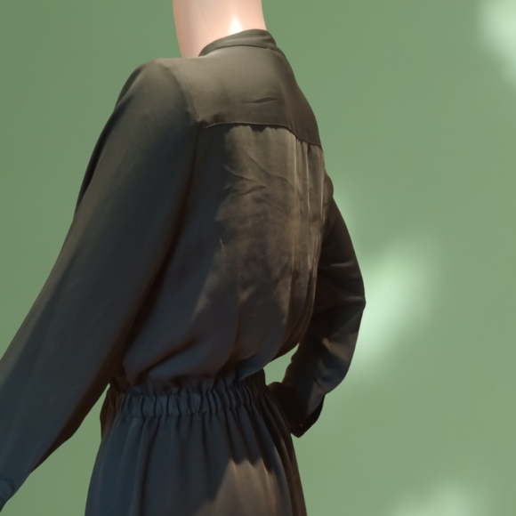 H&M Women's Green Midi Shirt Dress - Picture 5 of 16